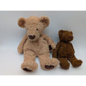 Manhattan Toys Brown Tan Bear Plush Lot 16‎ 10 Inch 2003 Stuffed Animal Toy